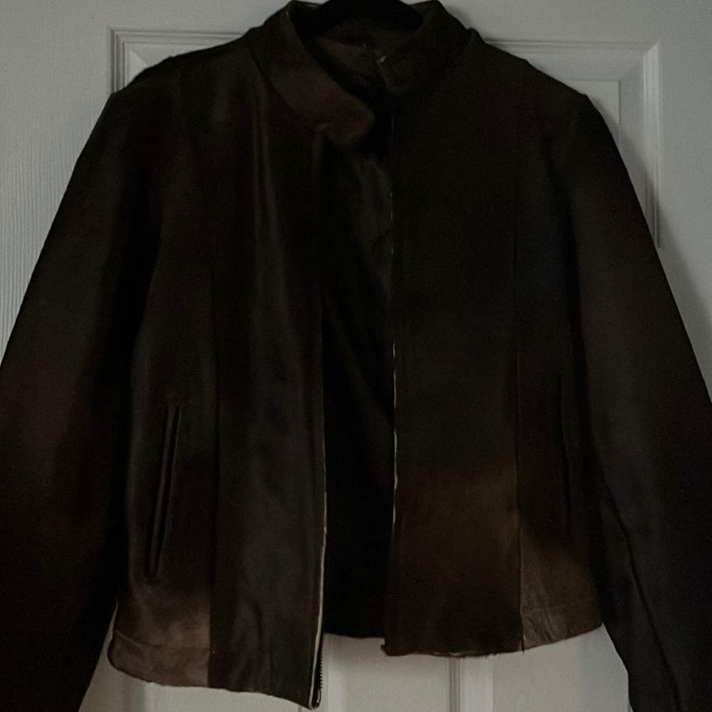 Calf leather jacket